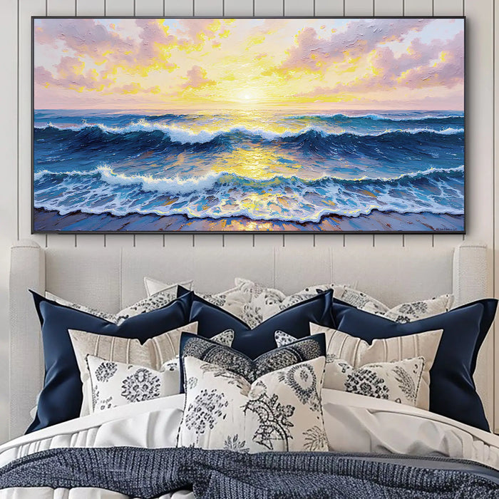 Golden Horizon Wall Art by Tailored Canvases