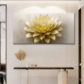 Golden Lotus Minimalist Abstract Wall Art III by Tailored Canvases