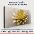 Golden Lotus Minimalist Abstract Wall Art III by Tailored Canvases