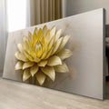 Golden Lotus Minimalist Abstract Wall Art III by Tailored Canvases