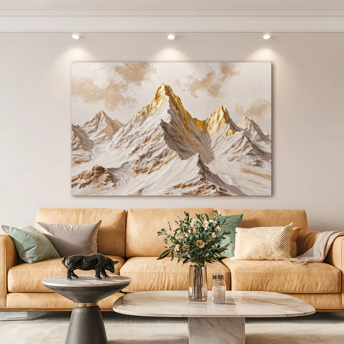 Golden Peaks Wall Art by Tailored Canvases