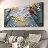 Golden Petals and Scarlet Wings Wall Art