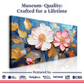 Golden Petals Impasto Wall Art by Tailored Canvases