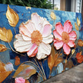 Golden Petals Impasto Wall Art by Tailored Canvases