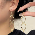Spiral Design Dangle Earrings by DailySale