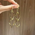 Spiral Design Dangle Earrings by DailySale