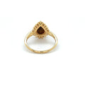 Golden Tigers Eye Pear Shaped Silver Ring by Fine Color Jewels