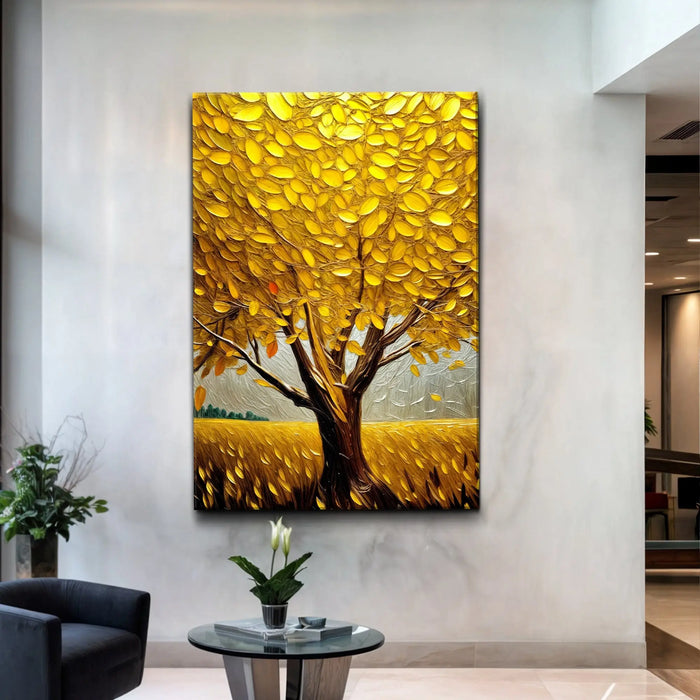 Golden Tree Breeze Wall Art by Tailored Canvases