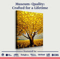 Golden Tree Breeze Wall Art by Tailored Canvases