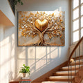 Golden Tree Heart Wall Art by Tailored Canvases