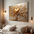 Golden Tree Heart Wall Art by Tailored Canvases