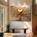 Golden Tree Heart Wall Art by Tailored Canvases