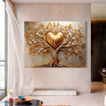 Golden Tree Heart Wall Art by Tailored Canvases