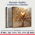 Golden Tree Heart Wall Art by Tailored Canvases