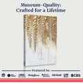 Golden Wisteria Wall Art by Tailored Canvases