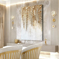 Golden Wisteria Wall Art by Tailored Canvases