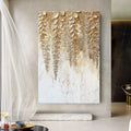 Golden Wisteria Wall Art by Tailored Canvases