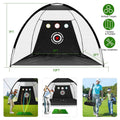 Golf Training Aids Driving Hitting Nets with Tri-Turf Golf Mat Target Cloth 10 Golf Balls 7 Golf Tees 2 Rubber Golf Tee Holders Carry Bag for Indoor Outdoor Sports by DailySale