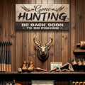 Gone Hunting Sign II by Tailored Canvases