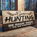 Gone Hunting Sign II by Tailored Canvases