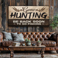Gone Hunting Sign II by Tailored Canvases