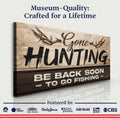 Gone Hunting Sign II by Tailored Canvases