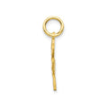 Good Luck Four Leaf Clover Charm Yellow Gold Pendant by Fine Color Jewels