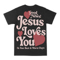 Good News God Loves You Graphic Tee by Obsessed with graphic tees