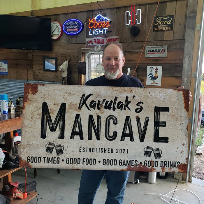 Good Times Man Cave Sign - LP1 by Tailored Canvases