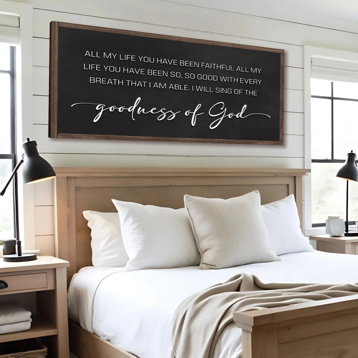 Goodness Of God Faith Sign II by Tailored Canvases