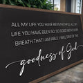 Goodness Of God Faith Sign II by Tailored Canvases