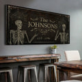 Gothic Family Sign - Personalized Gothic Decor - The Perfect Gothic Interior Design Gift by Tailored Canvases