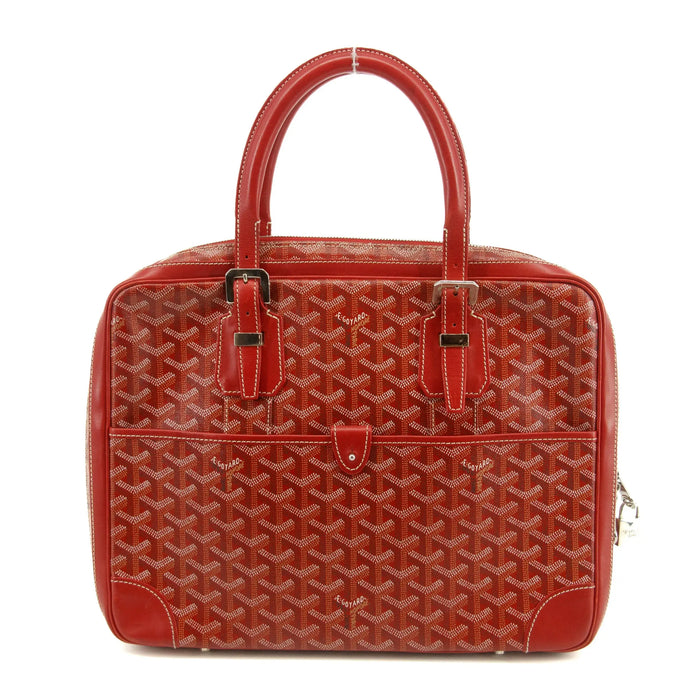 Goyard Red Ambassade MM Goyardine Tote Bag #2978 by Bolt Boutique