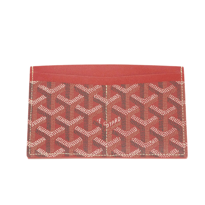 Goyard Saint Germain Rouge Red Double Cardholder Wallet #3662 by Bolt Boutique