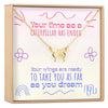 Graduation Butterfly Pendant Necklace
