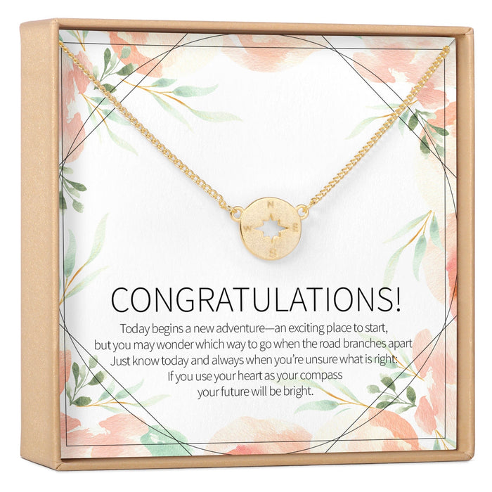 Graduation Compass Necklace by Dear Ava