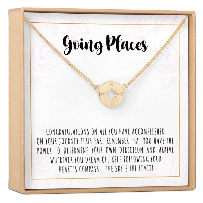 Graduation Compass Necklace by Dear Ava