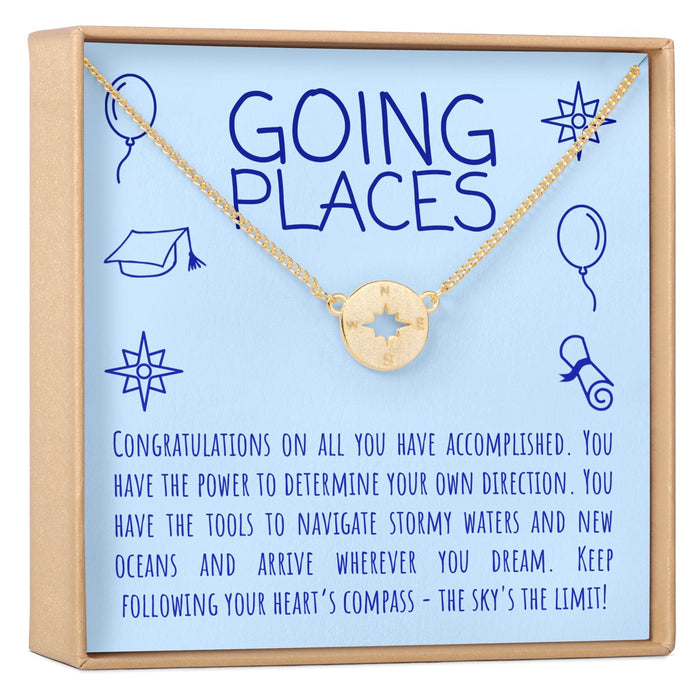 Graduation Compass Necklace by Dear Ava