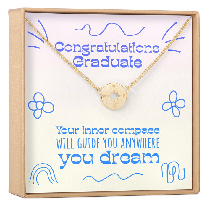 Graduation Compass Necklace by Dear Ava