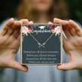 Graduation Double Intersecting Arrows Necklace by Dear Ava