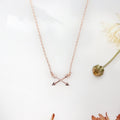 Graduation Double Intersecting Arrows Necklace by Dear Ava