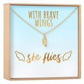 Graduation Wing Necklace by Dear Ava