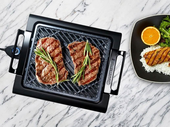 GraniteStone Diamond Non-Stick Aluminum Smokeless Indoor Electric Grill by DailySale