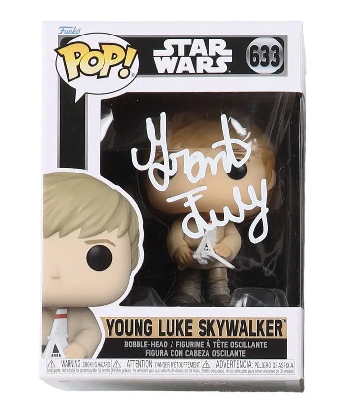 Grant Feely Signed Young Luke Skywalker Funko Pop #633 (JSA) by Price Is Right Miami
