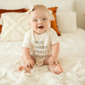 graphic bodysuit | apples hayrides smores by Finn + Emma