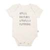 graphic bodysuit | apples hayrides smores