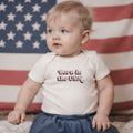 graphic bodysuit | born in the usa by Finn + Emma