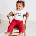 graphic bodysuit | born in the usa by Finn + Emma