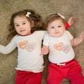 graphic bodysuit | candy hearts by Finn + Emma