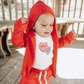 graphic bodysuit | candy hearts by Finn + Emma